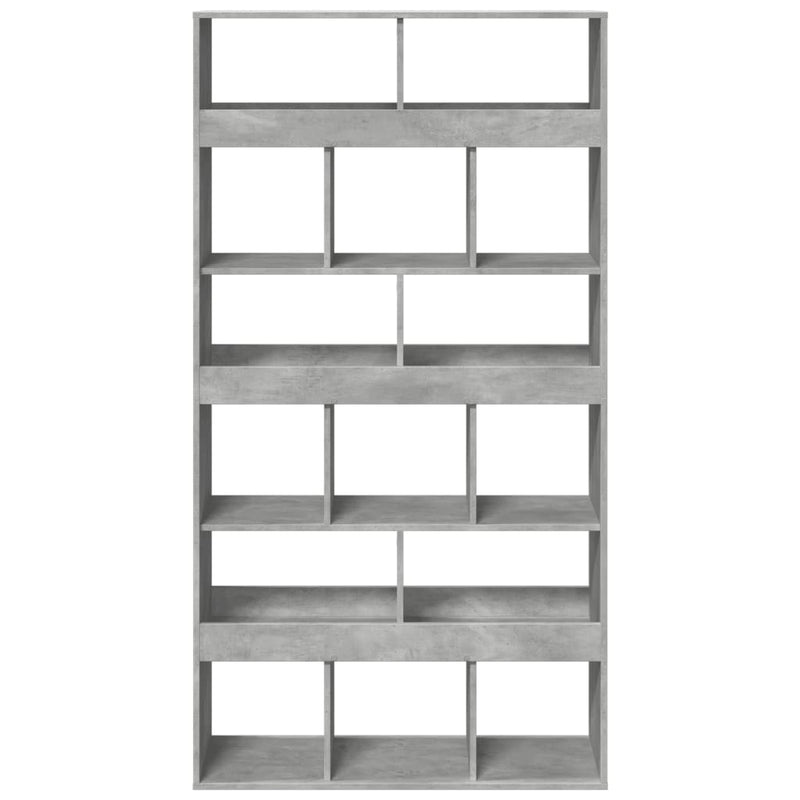 vidaXL betonszürke szerelt fa könyvespolc 100 x 33 x 187,5 cm