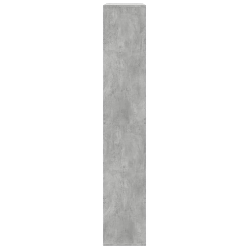 vidaXL betonszürke szerelt fa könyvespolc 100 x 33 x 187,5 cm