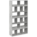 vidaXL betonszürke szerelt fa könyvespolc 100 x 33 x 187,5 cm