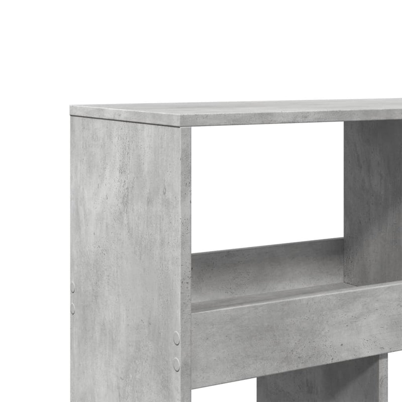 vidaXL betonszürke szerelt fa könyvespolc 100 x 33 x 187,5 cm