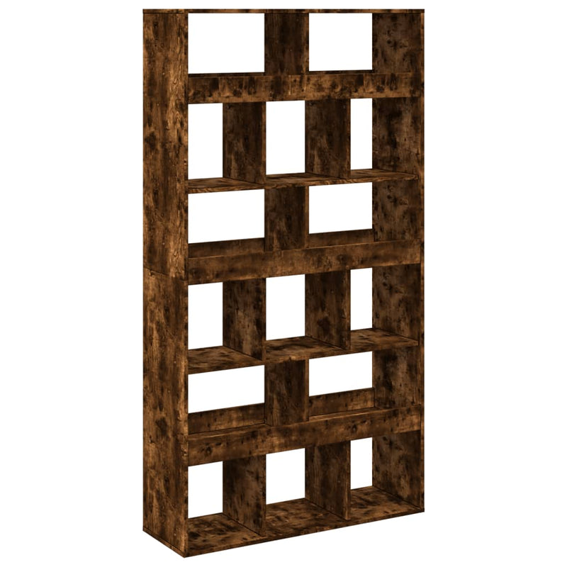 vidaXL füstös tölgy színű szerelt fa könyvespolc 100 x 33 x 187,5 cm