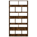 vidaXL füstös tölgy színű szerelt fa könyvespolc 100 x 33 x 187,5 cm