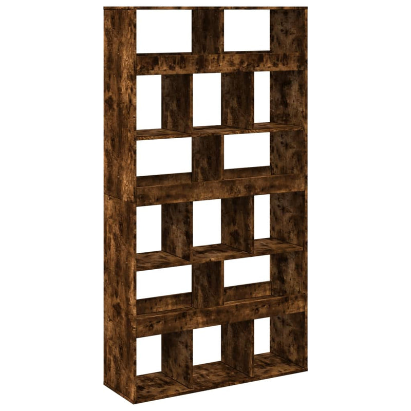 vidaXL füstös tölgy színű szerelt fa könyvespolc 100 x 33 x 187,5 cm