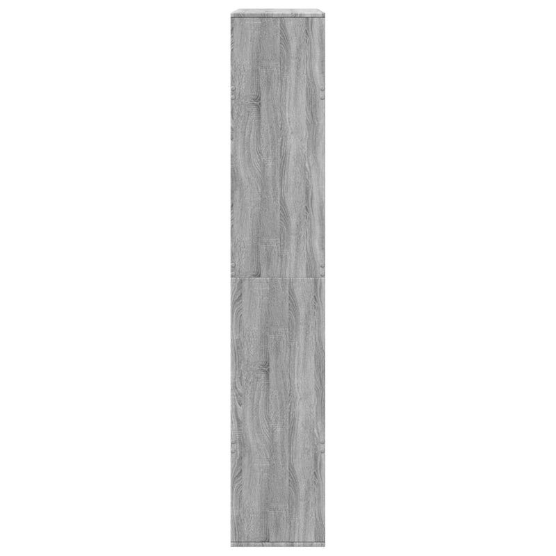 vidaXL szürke sonoma színű szerelt fa könyvespolc 100 x 33 x 187,5 cm