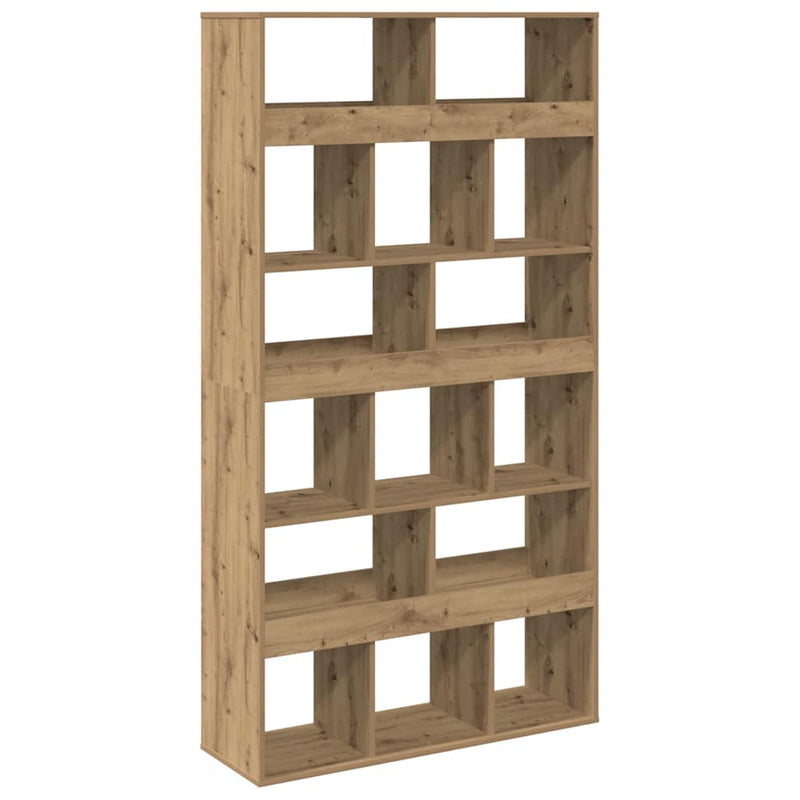 vidaXL kézműves tölgy színű szerelt fa könyvespolc 100 x 33 x 187,5 cm