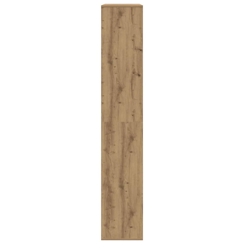 vidaXL kézműves tölgy színű szerelt fa könyvespolc 100 x 33 x 187,5 cm