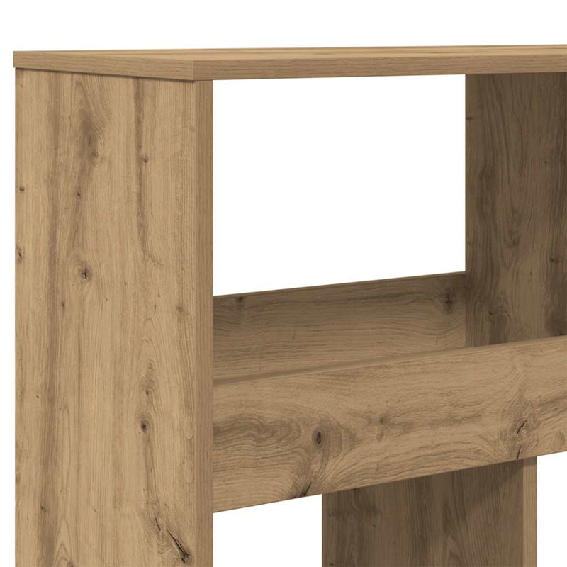 vidaXL kézműves tölgy színű szerelt fa könyvespolc 100 x 33 x 187,5 cm