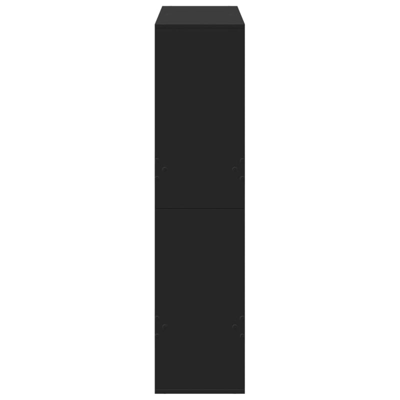 vidaXL fekete szerelt fa könyvespolc 100 x 33 x 135 cm
