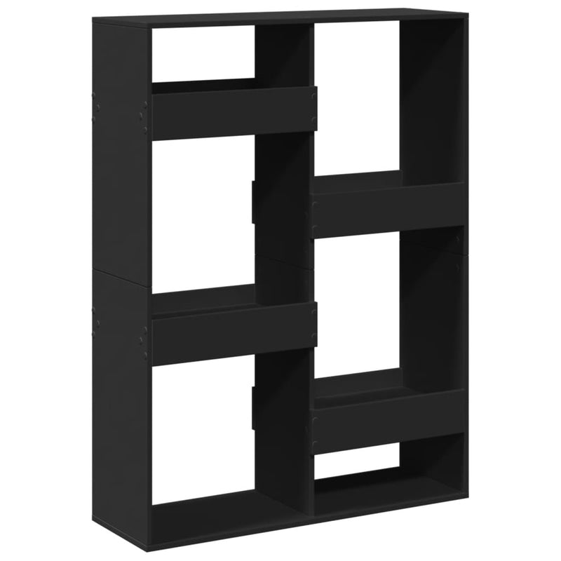 vidaXL fekete szerelt fa könyvespolc 100 x 33 x 135 cm