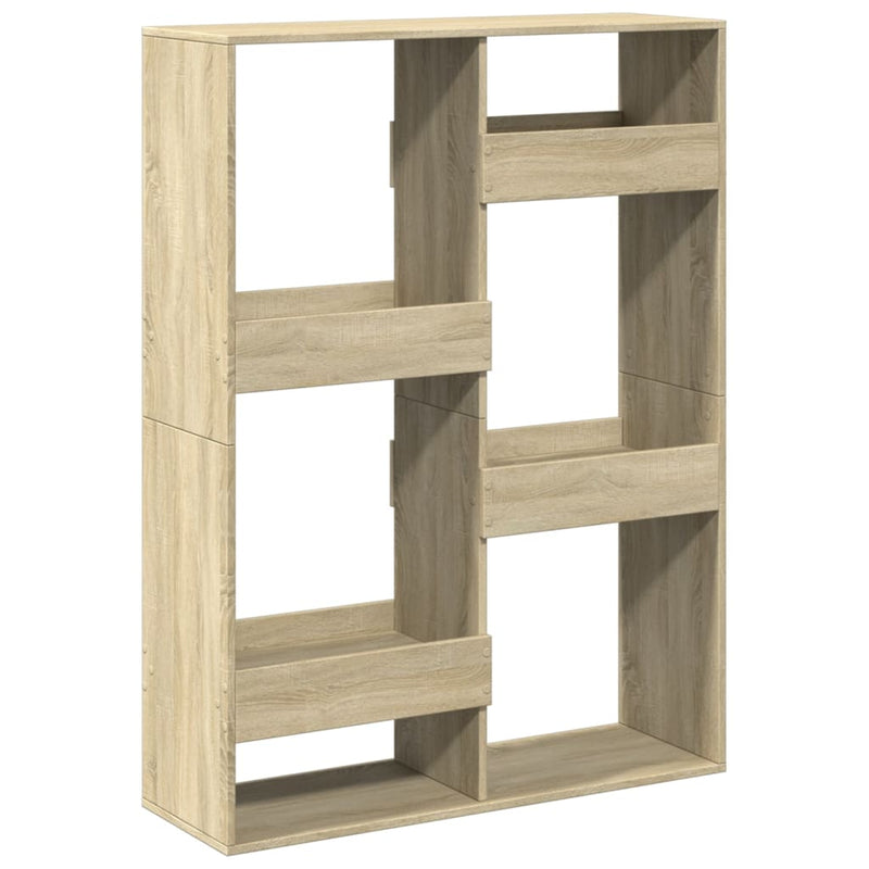 vidaXL sonoma tölgy színű szerelt fa könyvespolc 100 x 33 x 135 cm