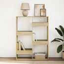 vidaXL sonoma tölgy színű szerelt fa könyvespolc 100 x 33 x 135 cm