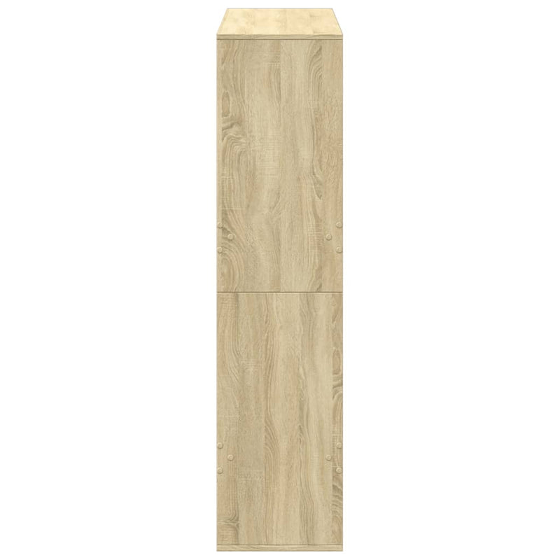vidaXL sonoma tölgy színű szerelt fa könyvespolc 100 x 33 x 135 cm