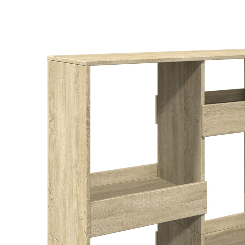 vidaXL sonoma tölgy színű szerelt fa könyvespolc 100 x 33 x 135 cm