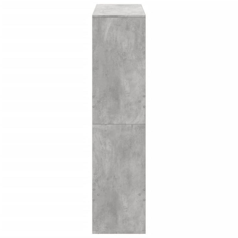 vidaXL betonszürke szerelt fa könyvespolc 100 x 33 x 135 cm