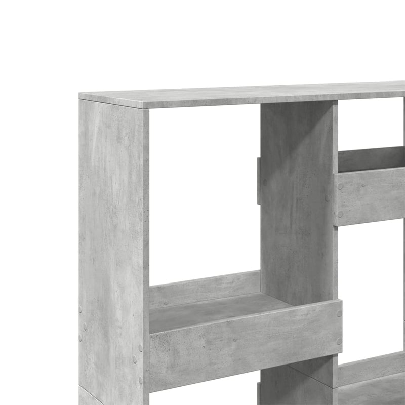 vidaXL betonszürke szerelt fa könyvespolc 100 x 33 x 135 cm