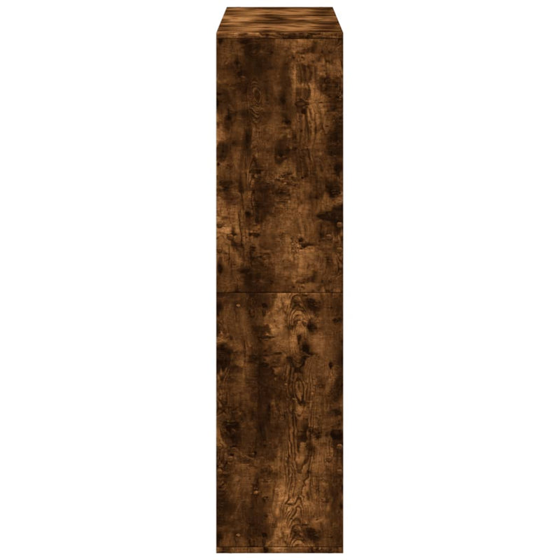 vidaXL füstös tölgy színű szerelt fa könyvespolc 100 x 33 x 135 cm