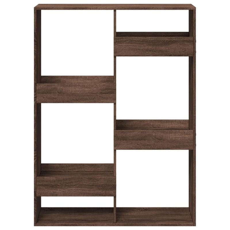 vidaXL barna tölgy színű szerelt fa könyvespolc 100 x 33 x 135 cm