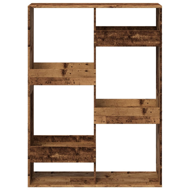 vidaXL antik fa színű szerelt fa könyvespolc 100 x 33 x 135 cm