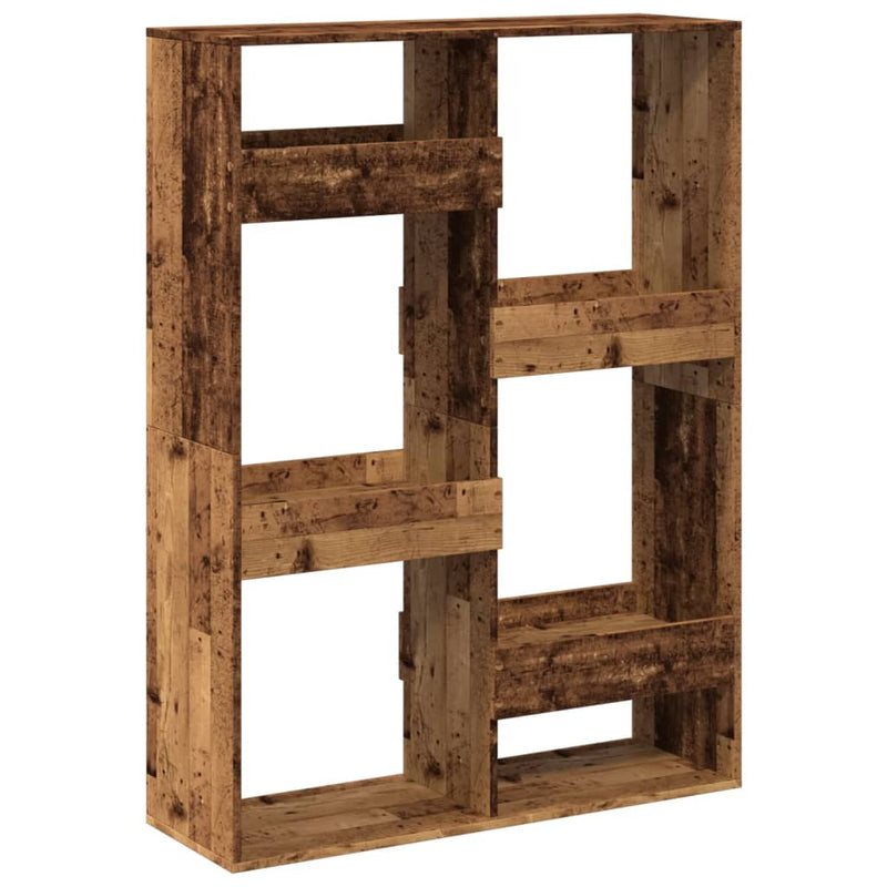 vidaXL antik fa színű szerelt fa könyvespolc 100 x 33 x 135 cm