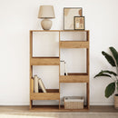 vidaXL kézműves tölgy színű szerelt fa könyvespolc 100 x 33 x 135 cm