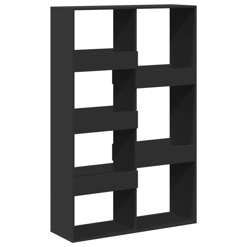 vidaXL fekete szerelt fa könyvespolc 100 x 33 x 155,5 cm