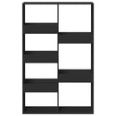 vidaXL fekete szerelt fa könyvespolc 100 x 33 x 155,5 cm