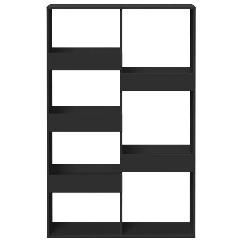 vidaXL fekete szerelt fa könyvespolc 100 x 33 x 155,5 cm