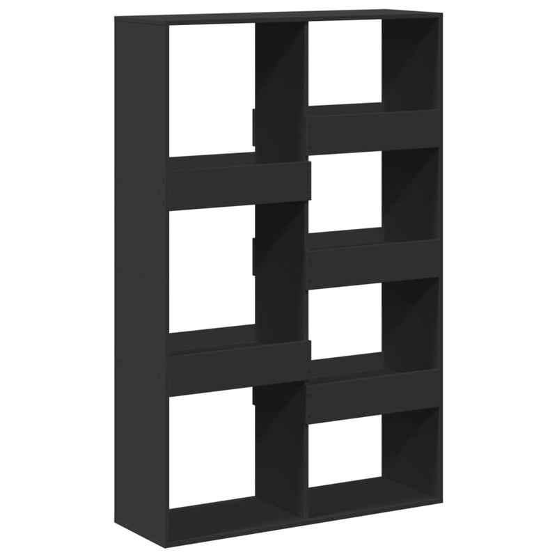 vidaXL fekete szerelt fa könyvespolc 100 x 33 x 155,5 cm