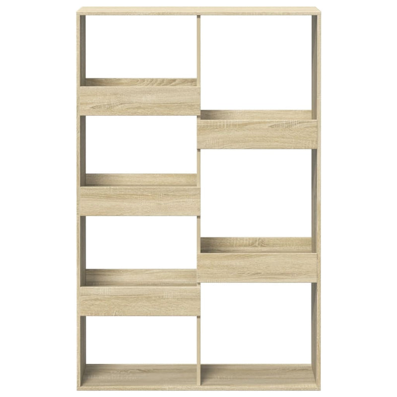 vidaXL sonoma tölgy színű szerelt fa könyvespolc 100 x 33 x 155,5 cm