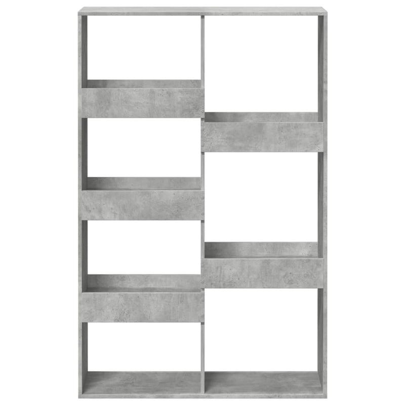 vidaXL betonszürke szerelt fa könyvespolc 100 x 33 x 155,5 cm