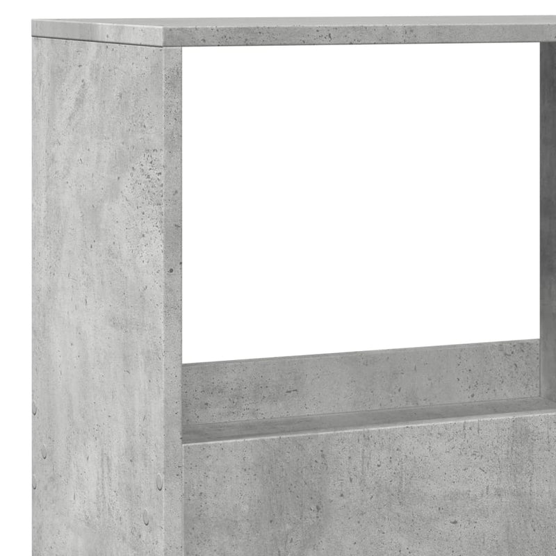 vidaXL betonszürke szerelt fa könyvespolc 100 x 33 x 155,5 cm