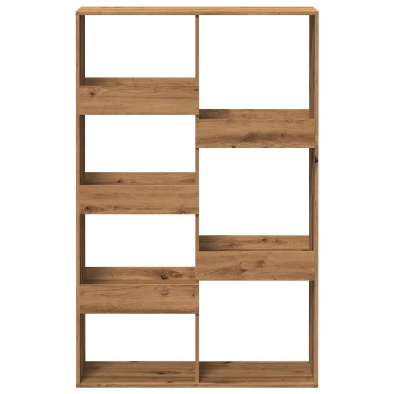 vidaXL kézműves tölgy színű szerelt fa könyvespolc 100 x 33 x 155,5 cm