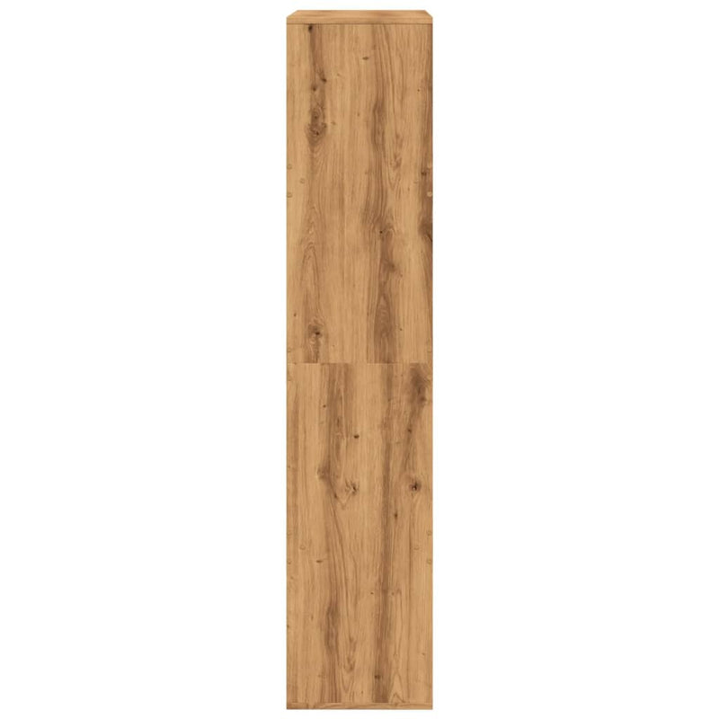 vidaXL kézműves tölgy színű szerelt fa könyvespolc 100 x 33 x 155,5 cm
