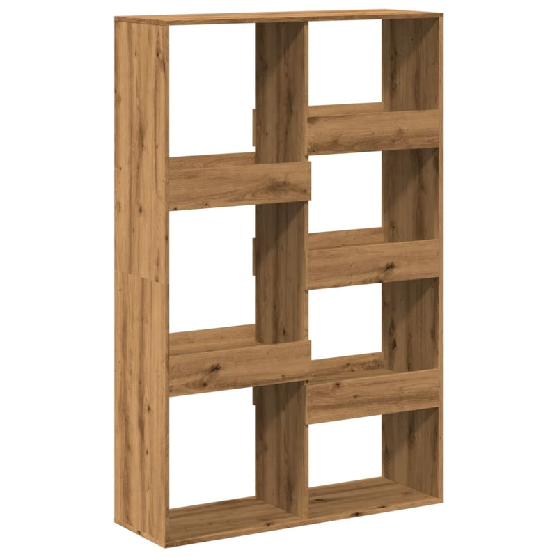 vidaXL kézműves tölgy színű szerelt fa könyvespolc 100 x 33 x 155,5 cm