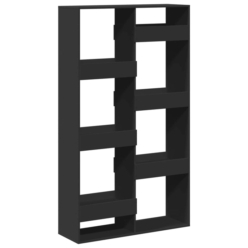 vidaXL fekete szerelt fa könyvespolc 100 x 33 x 175 cm