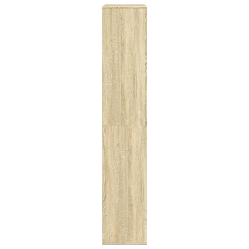vidaXL sonoma tölgy színű szerelt fa könyvespolc 100 x 33 x 175 cm