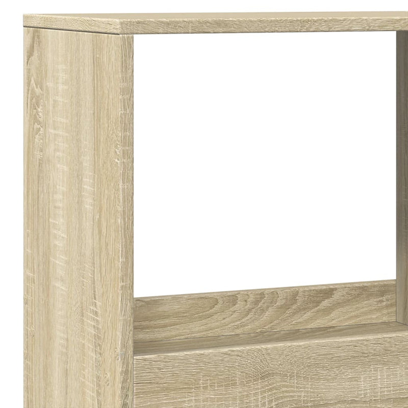 vidaXL sonoma tölgy színű szerelt fa könyvespolc 100 x 33 x 175 cm