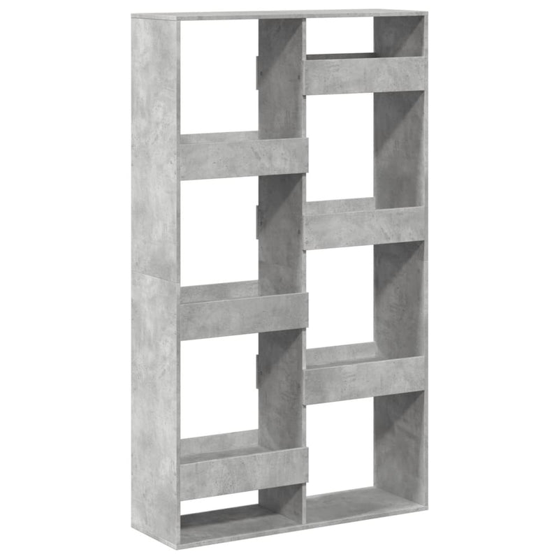 vidaXL betonszürke szerelt fa könyvespolc 100 x 33 x 175 cm