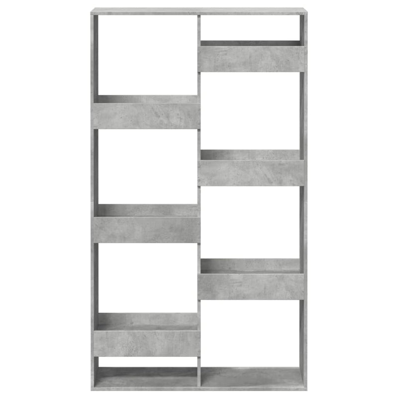 vidaXL betonszürke szerelt fa könyvespolc 100 x 33 x 175 cm