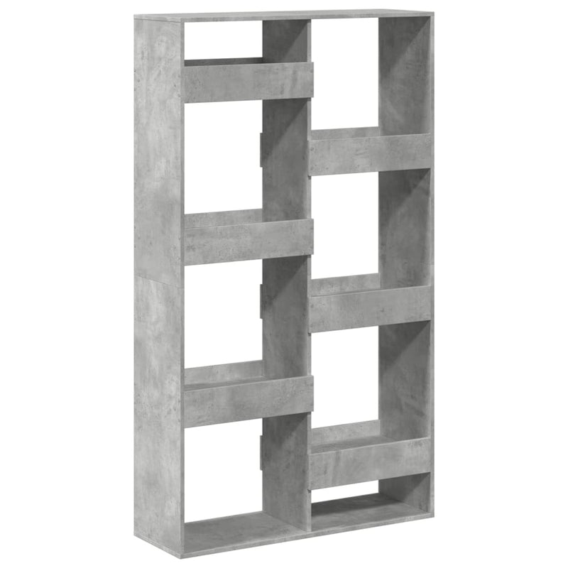 vidaXL betonszürke szerelt fa könyvespolc 100 x 33 x 175 cm