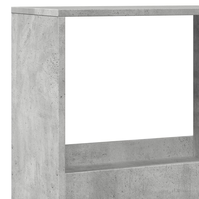 vidaXL betonszürke szerelt fa könyvespolc 100 x 33 x 175 cm