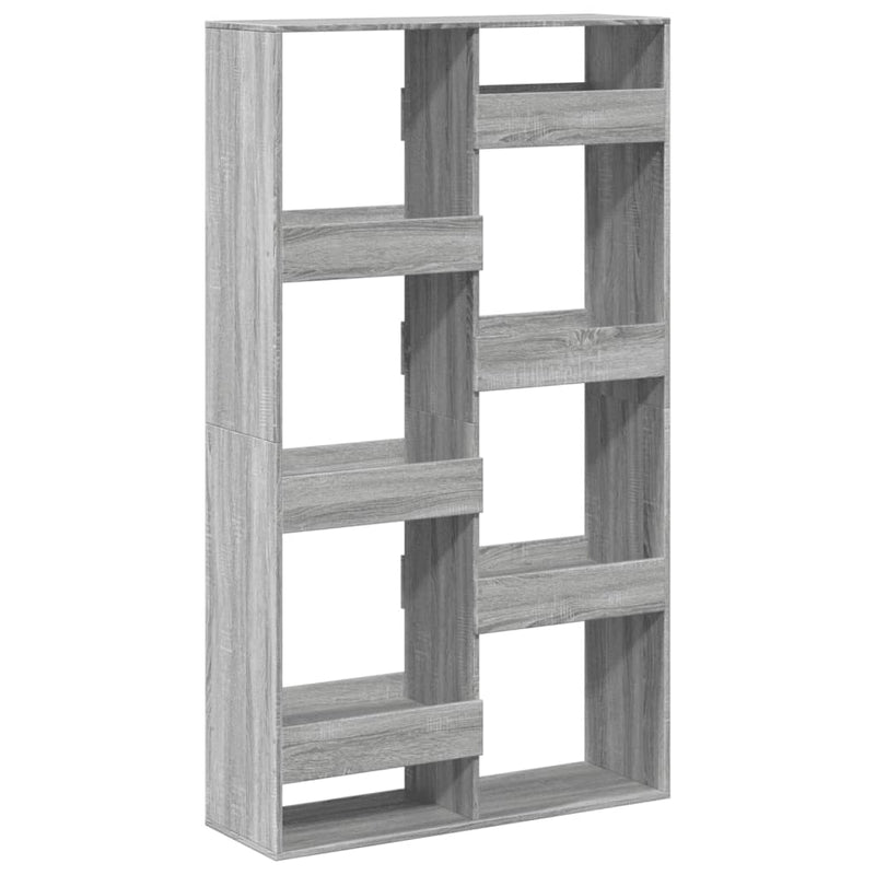vidaXL szürke sonoma színű szerelt fa könyvespolc 100 x 33 x 175 cm