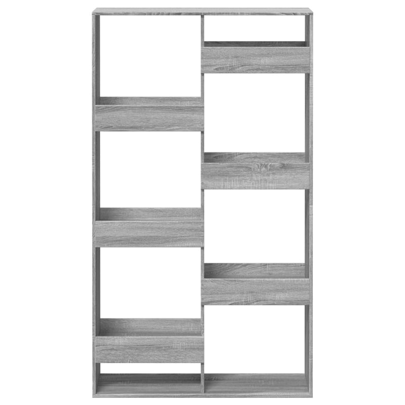 vidaXL szürke sonoma színű szerelt fa könyvespolc 100 x 33 x 175 cm