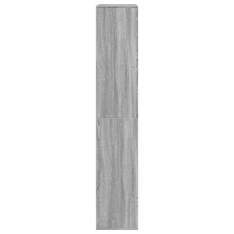 vidaXL szürke sonoma színű szerelt fa könyvespolc 100 x 33 x 175 cm