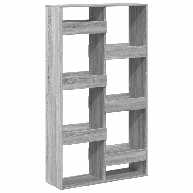 vidaXL szürke sonoma színű szerelt fa könyvespolc 100 x 33 x 175 cm
