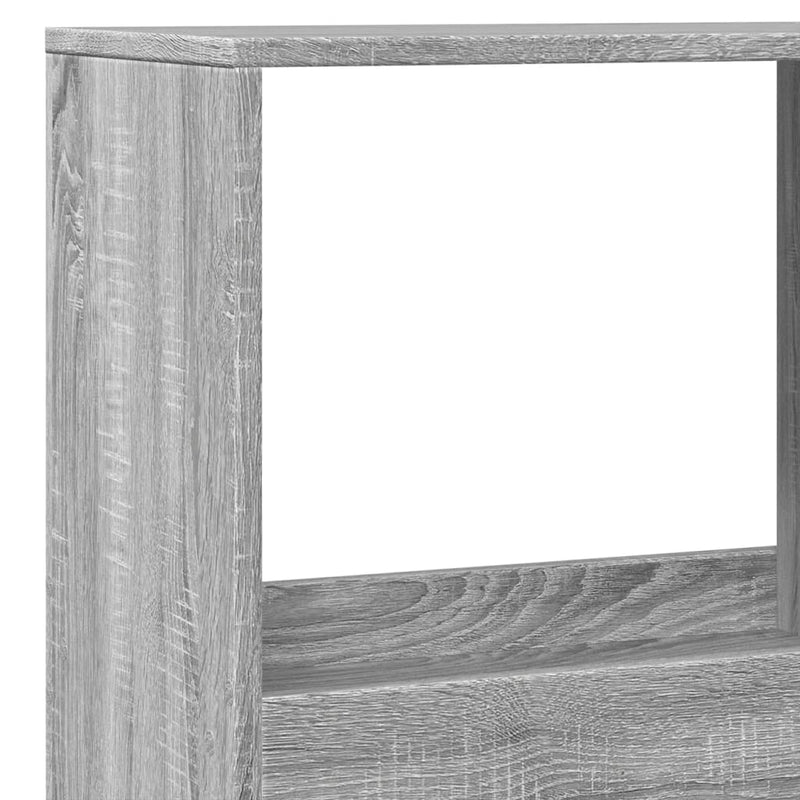 vidaXL szürke sonoma színű szerelt fa könyvespolc 100 x 33 x 175 cm