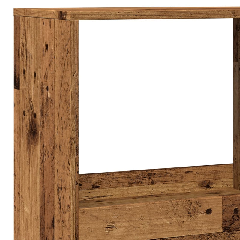 vidaXL antik fa színű szerelt fa könyvespolc 100 x 33 x 175 cm