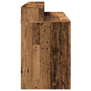 vidaXL antik fa színű szerelt fa íróasztal LED-ekkel 120 x 55 x 91 cm