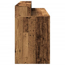 vidaXL antik fa színű szerelt fa íróasztal LED-ekkel 140 x 55 x 91 cm