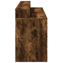 vidaXL füstös tölgy színű szerelt fa íróasztal LED-ekkel 160x55x91 cm